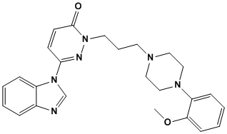 3(2H)-Pyridazinone,6-(1H-benzimidazol-1-yl)-2-[3-[4-(2-methoxyphenyl)-1-piperazinyl]propyl]-